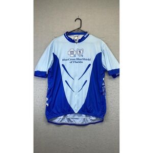 Voler Cycling Jersey Mens 3XL Blue White BlueCross BlueShield Florida Made USA